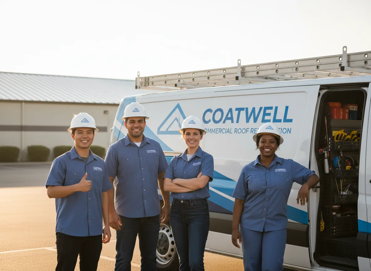 Commercial roof coating company in Tony, WI